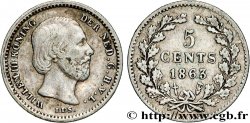 PAYS-BAS 5 Cents William III 1863 Utrecht