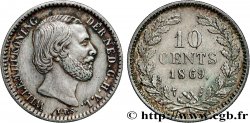 NETHERLANDS 10 Cents Guillaume III 1869 Utrecht