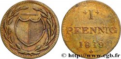 GERMANY - FREE CITY OF FRANKFURT 1 Pfennig Francfort monnaie de nécessité 1819 