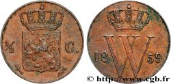 PAYS-BAS 1/2 Cent  Guillaume III 1859 Utrecht