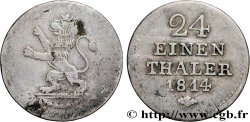 ALLEMAGNE - HESSE 1/24 Thaler Hesse Cassel 1814 