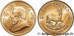 GOLD, PALLADIUM & PLATINUM INVESTMENT 1 Krugerrand Paul Kruger 1981 Prétoria MS 