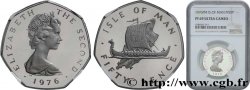 ÎLE DE MAN 50 Pence Elisabeth II (platine) 1976 