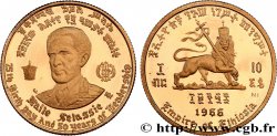 ETHIOPIA 10 Dollars Proof empereur Hailé Sélassié 1966 