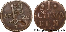 GERMANY - FREE HANSEATIC CITY OF BREMEN 1 Schwaren clef 1720  XF 