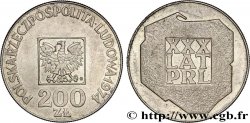 POLOGNE 200 Zlotych aigle 30e anniversaire de la fondation de la république populaire 1974 Varsovie