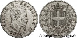 ITALIE - ROYAUME D ITALIE - VICTOR-EMMANUEL II 5 Lire  1870 Milan