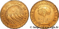 CENTRAL AMERICAN REPUBLIC 2 Escudos 1850 San José
