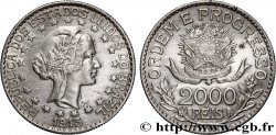 BRAZIL 2000 Reis “Liberté” 1913  XF/AU 