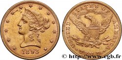 OR, PALLADIUM ET PLATINE INVESTISSEMENT 10 Dollars &nbsp;Liberty&nbsp; 1893 Philadelphie