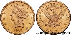OR, PALLADIUM ET PLATINE INVESTISSEMENT 10 Dollars &nbsp;Liberty&nbsp; 1901 Philadelphie