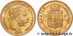 OR, PALLADIUM ET PLATINE INVESTISSEMENT 20 Francs or ou 8 Forint François-Joseph Ier 1879 Kremnitz