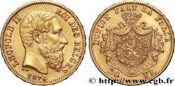 OR, PALLADIUM ET PLATINE INVESTISSEMENT 20 Francs Léopold II 1870 Bruxelles