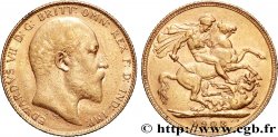 OR, PALLADIUM ET PLATINE INVESTISSEMENT 1 Souverain Edouard VII 1908 Londres