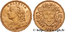 OR, PALLADIUM ET PLATINE INVESTISSEMENT 20 Francs &nbsp;Vreneli&nbsp; 1907 Berne
