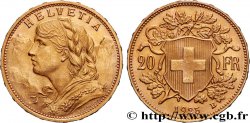 OR, PALLADIUM ET PLATINE INVESTISSEMENT 20 Francs or &nbsp;Vreneli&nbsp;  1925 Berne 