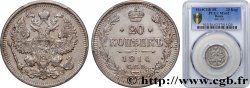 RUSSIA 20 Kopecks aigle bicéphale 1914 Saint-Petersbourg