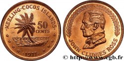 ISLAS COCOS (KEELING) 50 Cents série John Clunies Ross 1977 