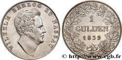 GERMANY - DUCHY OF NASSAU - WILLIAM 1 Gulden  1839 Wiesbaden