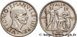 ITALIE - ROYAUME D ITALIE - VICTOR-EMMANUEL III 20 Lire 1927 Rome 