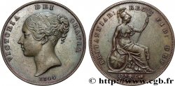 UNITED KINGDOM 1 Penny Victoria “tête jeune” 1844 