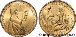 VATICAN AND PAPAL STATES 200 Lire Jean Paul II an X 1988 Rome