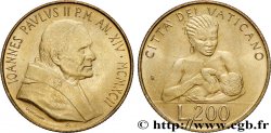 VATIKANSTAAT UND KIRCHENSTAAT 200 Lire Jean Paul II an XIV 1992 