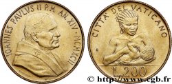 VATICAN ET ÉTATS PONTIFICAUX 200 Lire Jean Paul II an XIV 1992 Rome