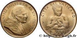 VATICAN AND PAPAL STATES 200 Lire Jean Paul II an XIV 1992 Rome