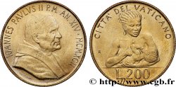 VATICANO Y ESTADOS PONTIFICIOS 200 Lire Jean Paul II an XIV 1992 Rome