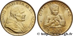 VATICAN AND PAPAL STATES 200 Lire Jean Paul II an XIV 1992 Rome