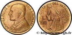 VATICAN AND PAPAL STATES 200 Lire Jean Paul II an I / la Paix 1979 