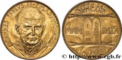 VATICANO E STATO PONTIFICIO 200 Lire Jean Paul II an XV / table des 10 commandements 1993 
