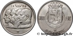 BELGIQUE 100 Francs portraits des quatre rois de Belgique, légende française 1950 