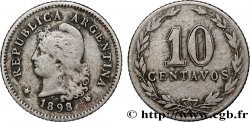 ARGENTINIEN 10 Centavos Liberté au bonnet 1898 