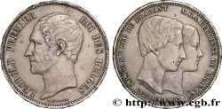 BELGIQUE 5 Francs mariage du Duc et de la Duchesse de Brabant 1853 