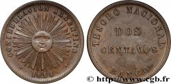 ARGENTINE 2 Centavos Confédération Argentine soleil 1854 Birmingham