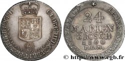 GERMANY - DUCHY OF BRUNSWICK LUNENBURG CALENBERG HANOVER - GEORGE III OF GREAT BRITAIN 24 Mariengroschen (2/3 Thaler) 1789 
