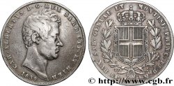 ITALY - KINGDOM OF SARDINIA 5 Lire Charles Albert 1839 Turin