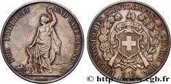 SWITZERLAND - CONFEDERATION OF HELVETIA 5 Franken, concours de tir de Zurich 1872 
