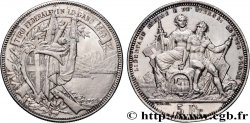 SWITZERLAND 5 Francs, concours de Tir de Lugano 1883 