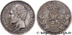 BELGIQUE - ROYAUME DE BELGIQUE - LÉOPOLD Ier 5 Francs tête nue 1858  TTB 