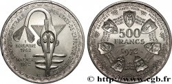 ÉTATS DE L&nbsp;AFRIQUE DE L&nbsp;OUEST (BCEAO) 500 Francs BCEAO 1972 Paris