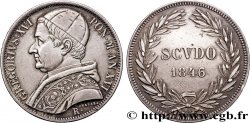 VATICAN AND PAPAL STATES Scudo Grégoire XVI an XVI 1846 Rome