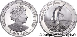 AUSTRALIA 1 Dollar Proof Dauphin à long nez 2020 Canberra