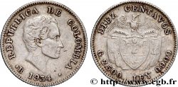 COLOMBIE 10 Centavos Simon Bolivar 1934 Bogota