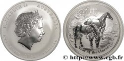 SILVER INVESTMENT 1 Oz - 1 Dollar Proof année du cheval 2014 Perth