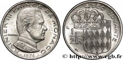 MONACO 1/2 Franc Rainier III  1974 Paris