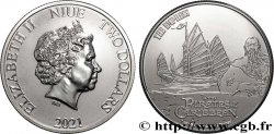 ARGENT D INVESTISSEMENT 1 Oz - 2 Dollars Empress Pirate des Caraïbes 2021 