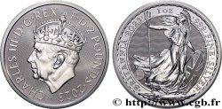 SILVER INVESTMENT 1 Oz - 2 Pounds Britannia, portrait couronné 2023 